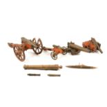 Collection of model cannons