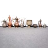 A collection of Eastern metalware