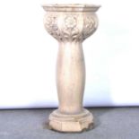 Arts & Crafts stoneware bird bath