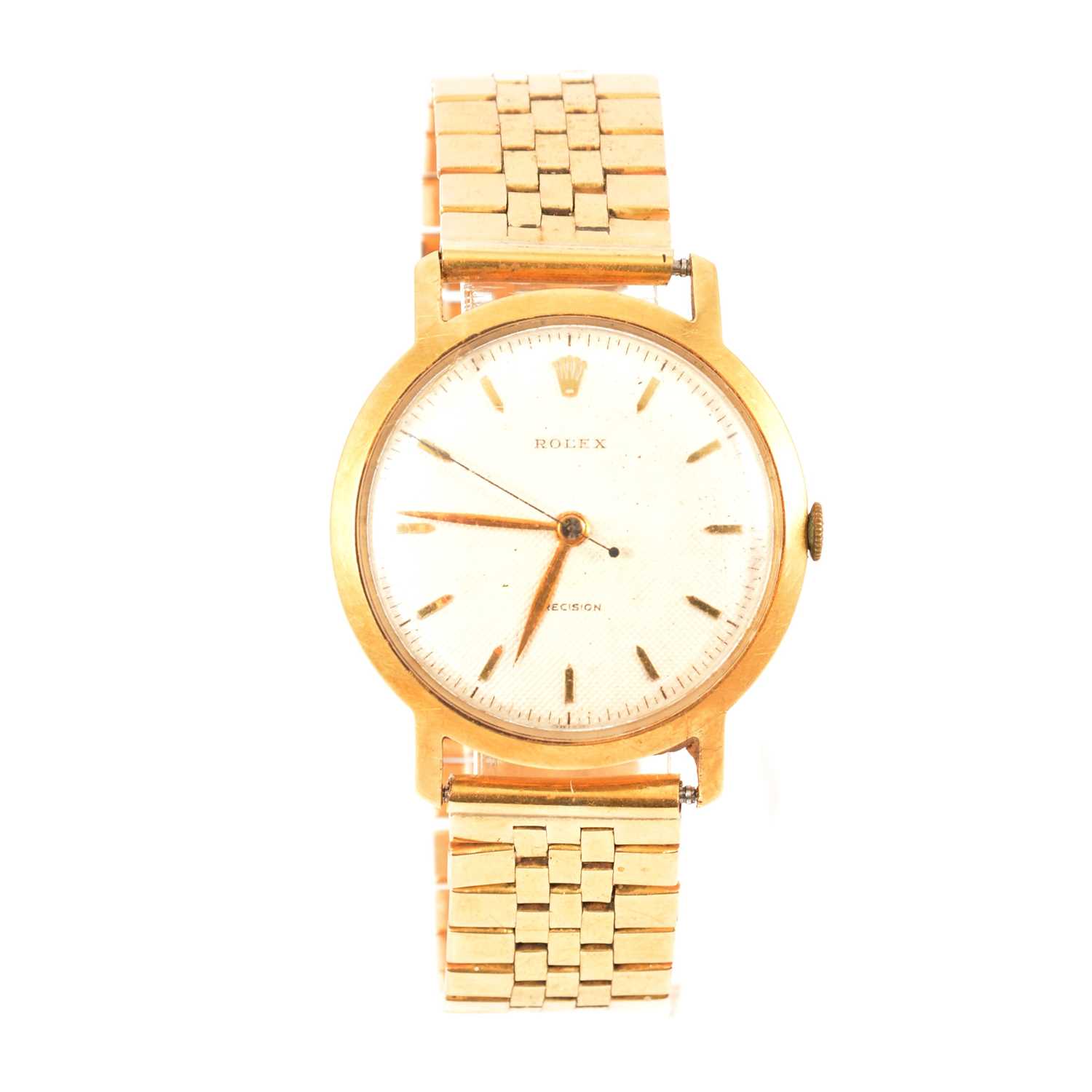 Rolex - a gentleman's 18 carat yellow gold presentation wristwatch.