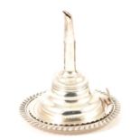 A George IV Scottish silver wine funnel and matched stand by Charles Bendy.