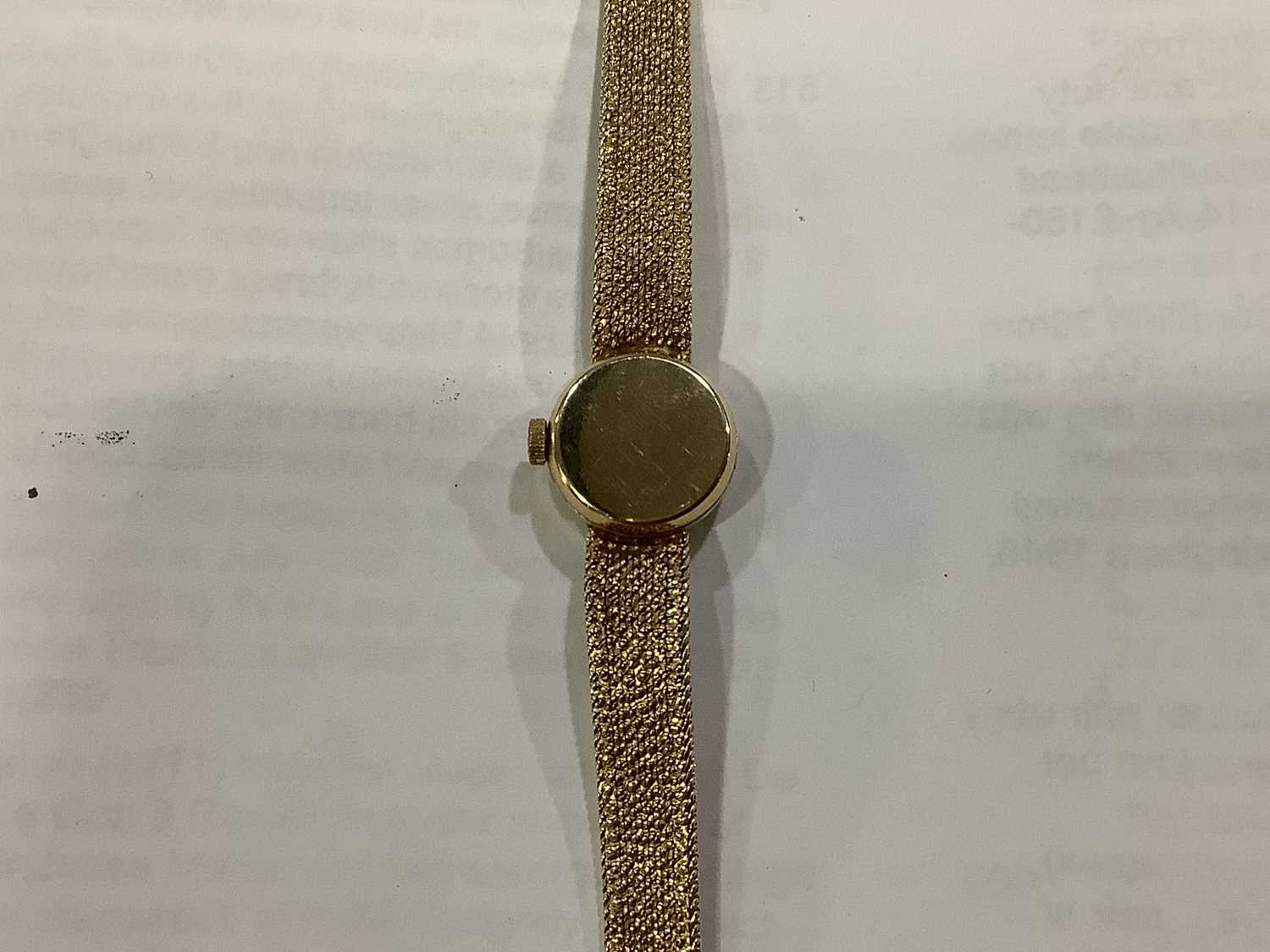 Omega - a lady's 9 carat yellow gold bracelet watch. - Image 2 of 3
