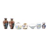 Quantity of Asian ceramics and cloisonne vases