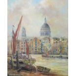 Andrew Kennedy, barges near St Paul's Cathedral, London.