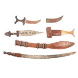 Four North African edged weapons