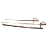 Cardigan Militia Artillery officers sword, and a French Short Sword