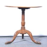 George III oak tripod table