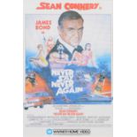 Film poster, James Bond Never Say Never Again, Warner Home Video release