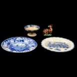 Four items of English pottery