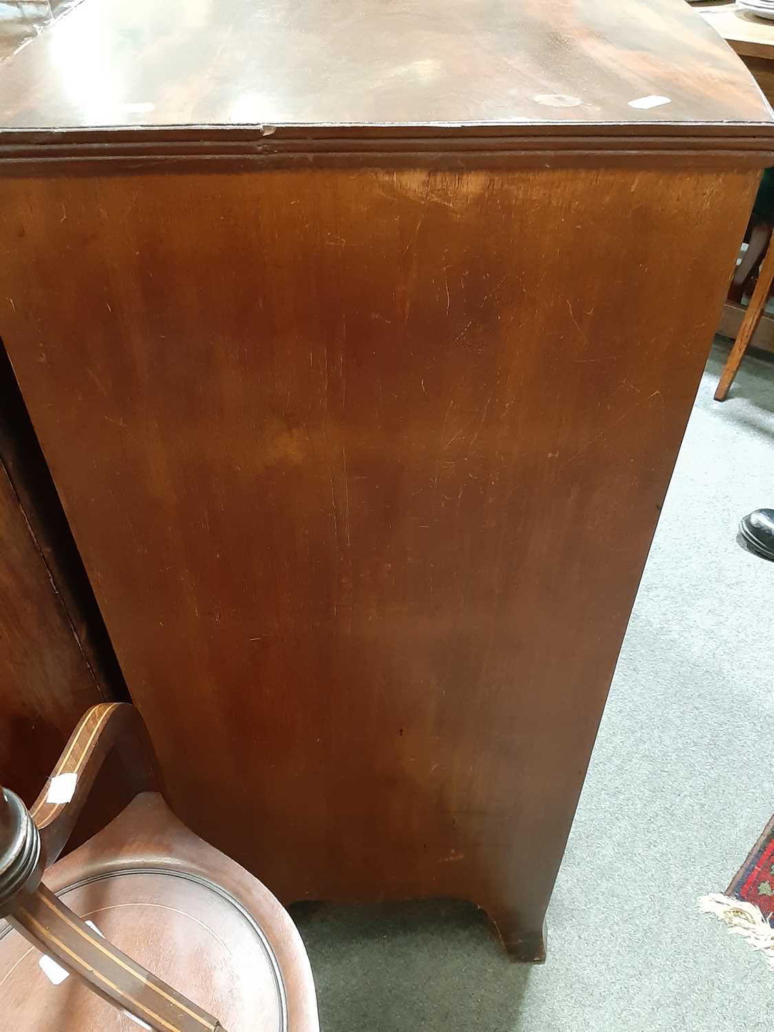 Victorian mahogany bowfront chest of drawers, - Image 8 of 13