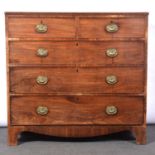 George III mahogany chest of drawers,