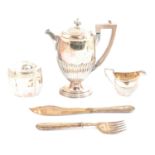 Silver-plated ware, one box including two entrée dishes etc