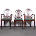 Victorian style mahogany dining suite,