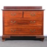 Edwardian mahogany chest of drawers,