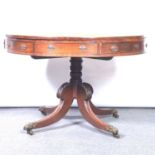 George IV mahogany drum top table,