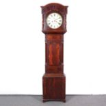 Mahogany longcase clock,