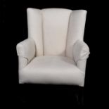 Edwardian wing-back easy chair