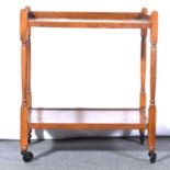 Oak two-tier dinner wagon