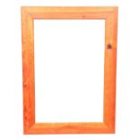 Pine framed wall mirror,