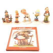 Collection of Hummel figures and an Annual Bell