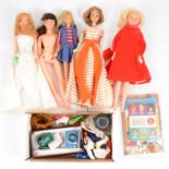 1960s fashion dolls, clothing and accessories; including Barbie Skipper and Tressy.