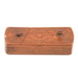 Victorian treen vesta case,