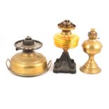 Three oil lamps,