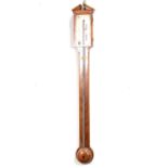 George III mahogany stick barometer,