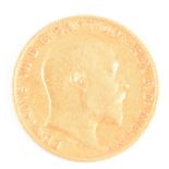 Gold Half-Sovereign, Edward VII,1902.