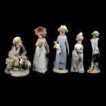 Seven Lladro figurines