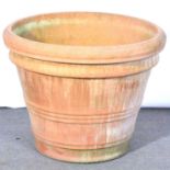 Large terracotta tub, 34 inch diameter.