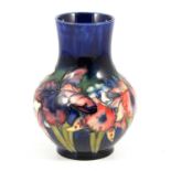 Moorcroft Pottery, an Orchid pattern vase