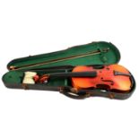 Bohemian 3/4 size violin,