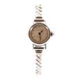 Rolex - a lady's vintage stainless steel wristwatch.