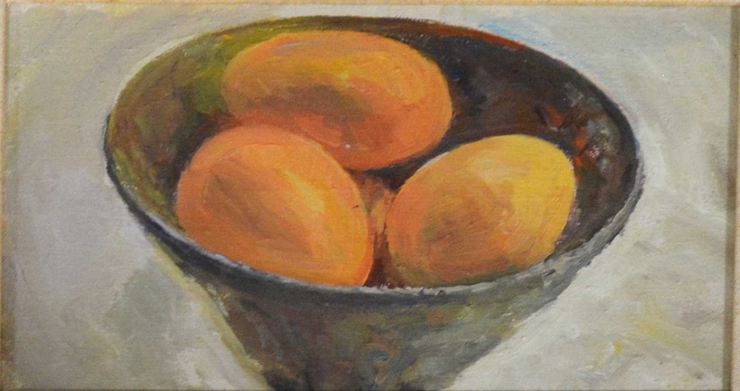 Pat Porter, Figs and Plums II, and Three Fresh Eggs. - Image 2 of 3