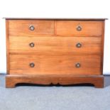 Edwardian mahogany chest of drawers,