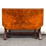 Victorian walnut Sutherland table,