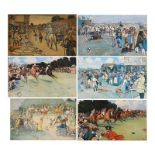 Cecil Aldin, six Bluemarket Races prints,