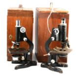 Two early 20th century microscopes.