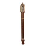 George III mahogany stick barometer,