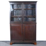 Mahogany display cabinet, in part 19th Century, adapted,