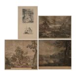 Four 18th and 19th century engravings