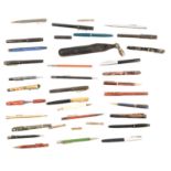 Collection of pens,