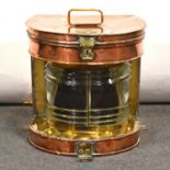 Richard Irvin & Son copper Masthead lamp,