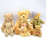 SIx Teddy Hermann teddy bears