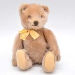 Steiff teddy bear, c1950s, caramel fur with glass eyes