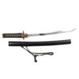 Victorian Light Infantry sword and a modern Japanese sword,