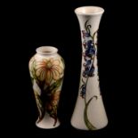 Moorcroft Pottery, two modern vases