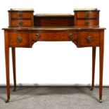 Late Victorian mahogany ladies writing table,