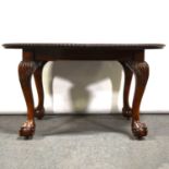 George II style mahogany dining table,